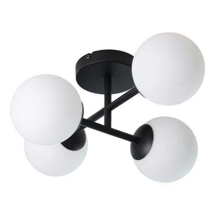 Eglo - LED-pinta-asennettava kylpyhuonevalaisin 4xG9/4,2W/230V IP44 musta