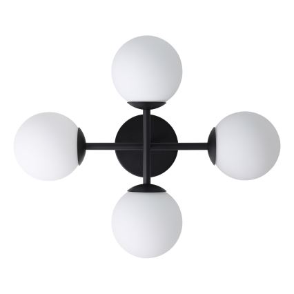 Eglo - LED-pinta-asennettava kylpyhuonevalaisin 4xG9/4,2W/230V IP44 musta