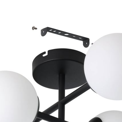 Eglo - LED-pinta-asennettava kylpyhuonevalaisin 4xG9/4,2W/230V IP44 musta