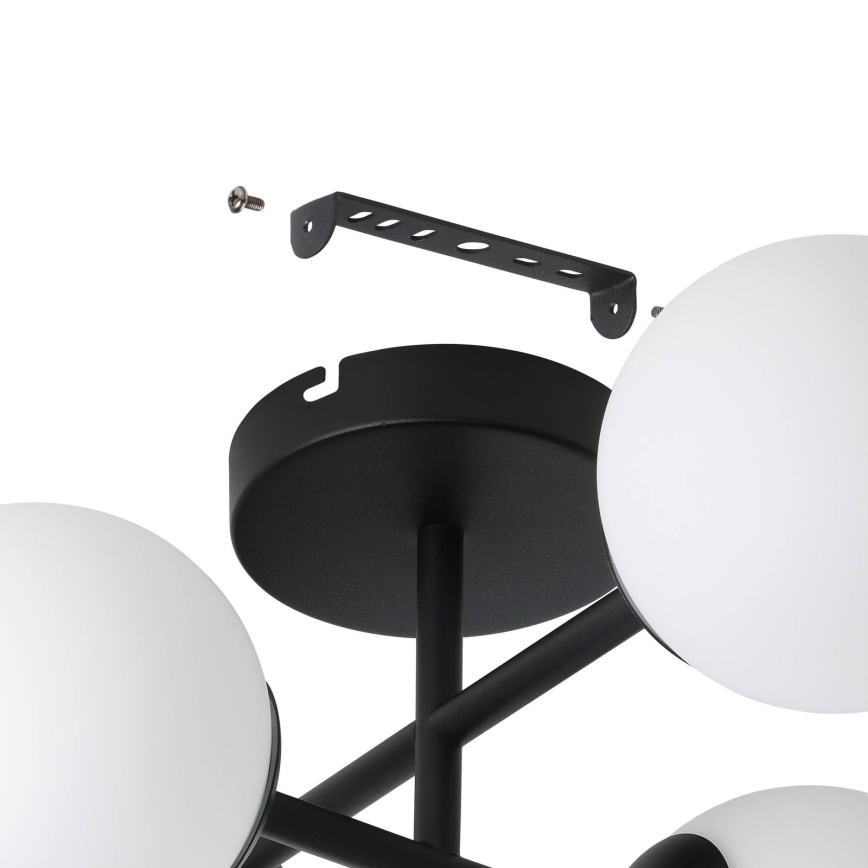Eglo - LED-pinta-asennettava kylpyhuonevalaisin 4xG9/4,2W/230V IP44 musta