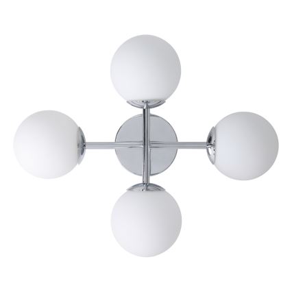 Eglo - LED-kylpyhuonevalaisin, pinta-asennettava, 4xG9/4,2W/230V, IP44, kiiltävä kromi