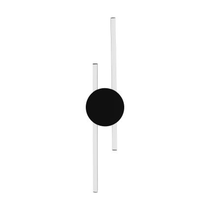 Eglo - LED-seinävalaisin LED/20W/230V + LED/0,91W musta