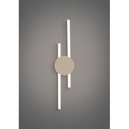 Eglo - LED-seinävalaisin LED/20W/230V + LED/0,91W beigen sävyinen