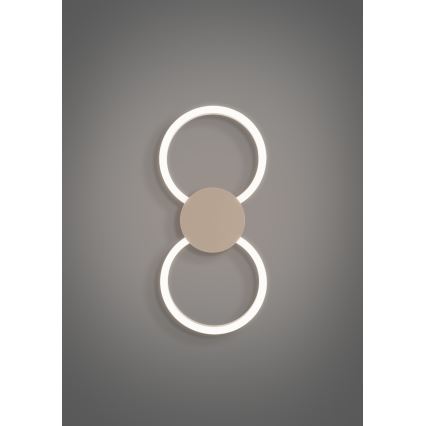 Eglo - LED-seinävalaisin LED/20W/230V + LED/0,91W beige