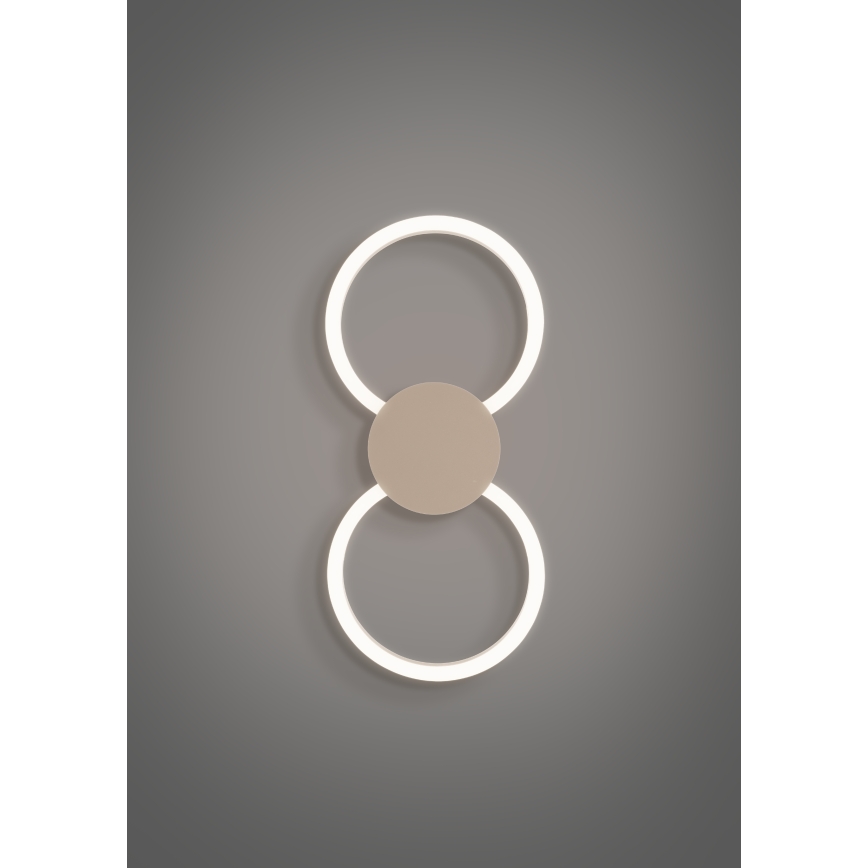 Eglo - LED-seinävalaisin LED/20W/230V + LED/0,91W beige