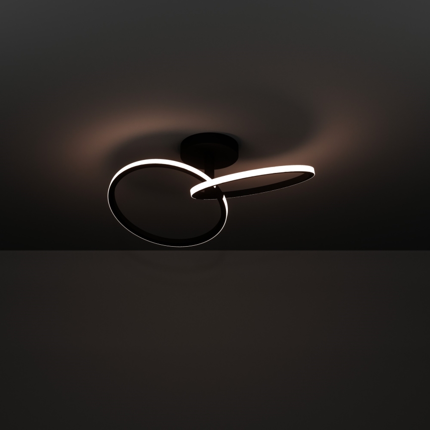 Eglo - LED kattovalaisin LED/12W/230V 2700/4000/6500K musta