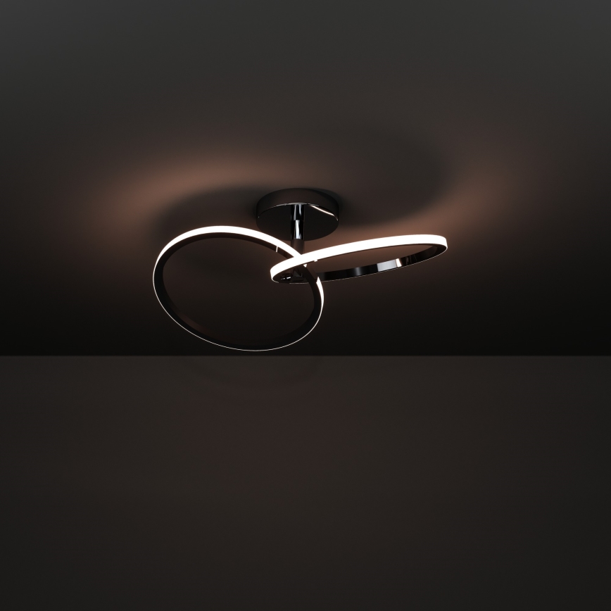 Eglo - LED-kattovalaisin LED/12W/230V 2700/4000/6500K kiiltävä kromi