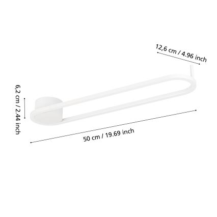 Eglo - LED-kattovalaisin LED/24W/230V 2700/4000/6500K valkoinen