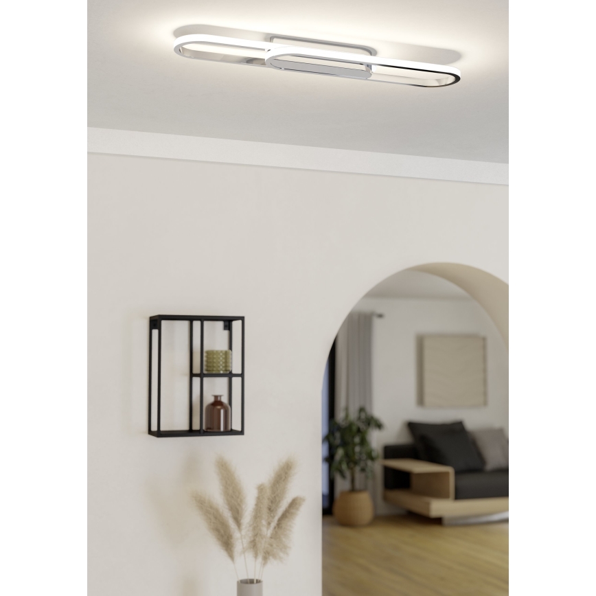 Eglo - LED-kattovalaisin LED/20W/230V 2700/4000/6500K kiiltävä kromi