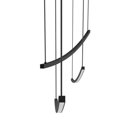 Eglo - Himmennettävä LED-riippuvalaisin vaijerilla LED/22W/230V 2700/4000/6500K musta