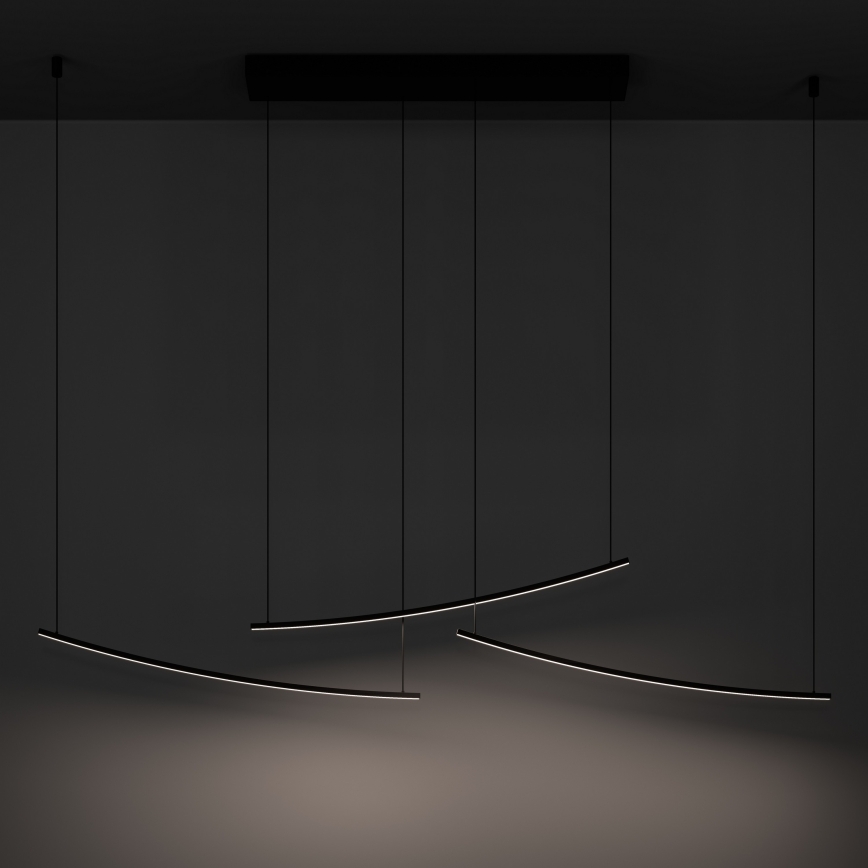 Eglo - LED-himmennettävä riippuvalaisin kaapelilla LED/22W/230V 2700/4000/6500K musta