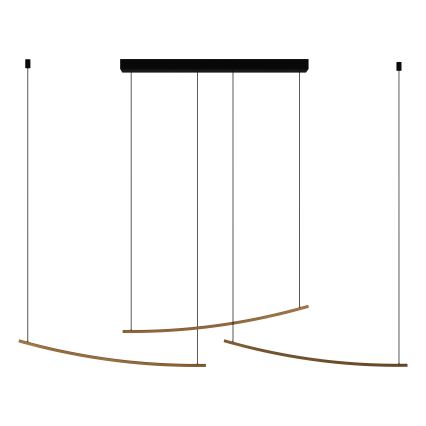 Eglo - himmennettävä LED-riippuvalaisin kaapelilla LED/22W/230V 2700/4000/6500K kultainen