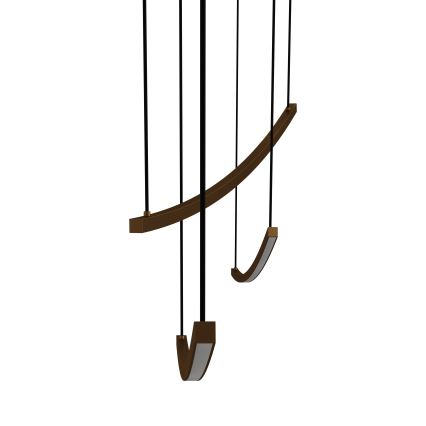 Eglo - himmennettävä LED-riippuvalaisin kaapelilla LED/22W/230V 2700/4000/6500K kultainen