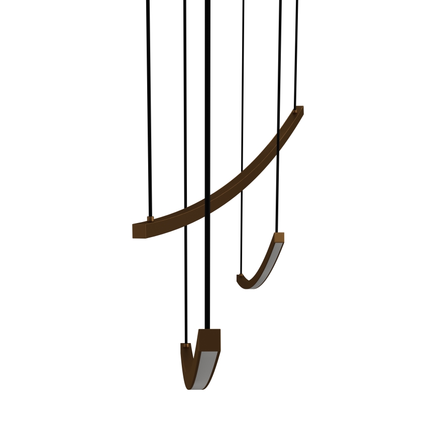 Eglo - himmennettävä LED-riippuvalaisin kaapelilla LED/22W/230V 2700/4000/6500K kultainen