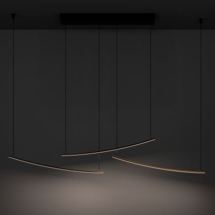 Eglo - himmennettävä LED-riippuvalaisin kaapelilla LED/22W/230V 2700/4000/6500K kultainen