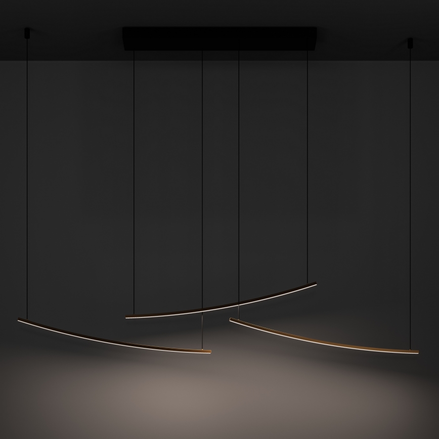 Eglo - himmennettävä LED-riippuvalaisin kaapelilla LED/22W/230V 2700/4000/6500K kultainen