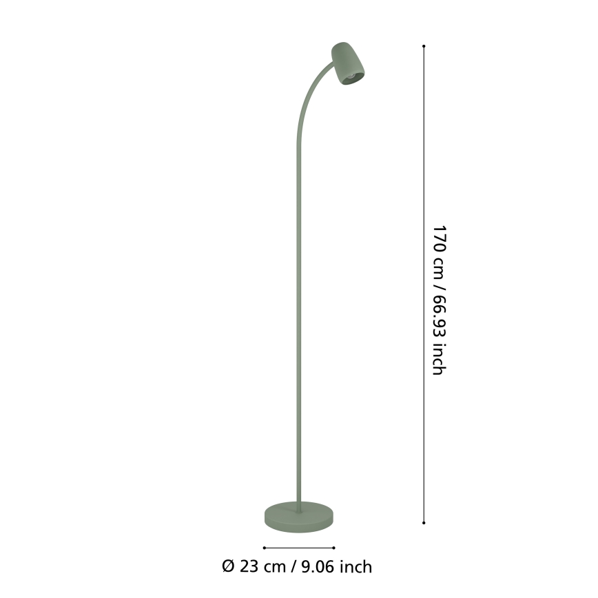 Eglo - Lattiavalaisin 1xE14/18W/230V vihreä