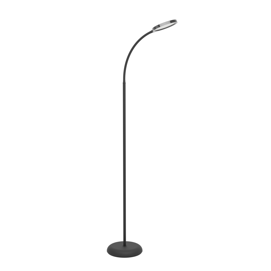 Eglo - LED himmennettävä taipuisa lattiavalaisin LED/5,5W/230V 2700/4000/6500K musta