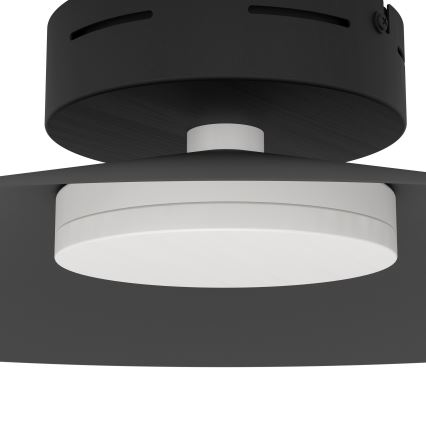 Eglo - RGBW LED-himmennettävä kattovalaisin LED/15,5 W/230 V 2700–6500 K Ø 45 cm musta