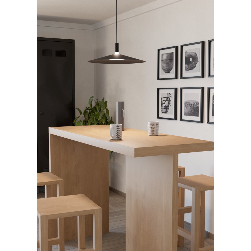 Eglo - LED RGBW himmennettävä riippuvalaisin vaijerilla LED/15,5W/230V 2700-6500K musta