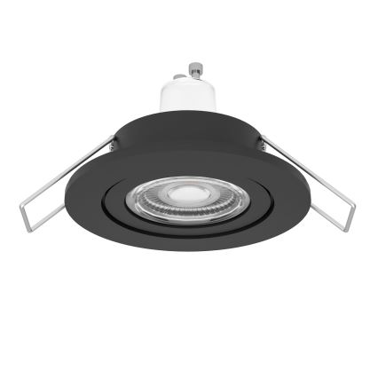 Eglo - LED-kylpyhuoneen upotettava kohdevalaisin 1xGU10/4,5W/230V IP44 musta