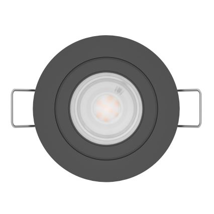 Eglo - LED-kylpyhuoneen upotettava kohdevalaisin 1xGU10/4,5W/230V IP44 musta
