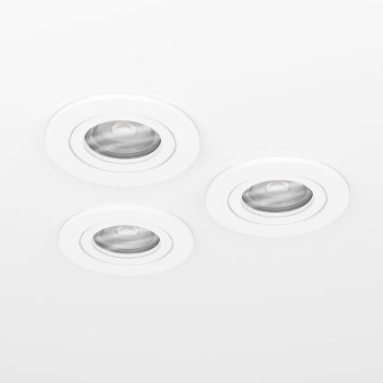 Eglo - Setti 3x LED-upotettava kohdevalaisin 1xGU10/4,5W/230V valkoinen