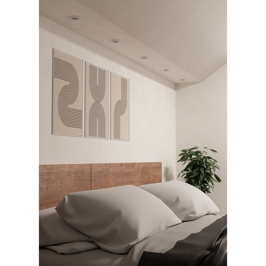 Eglo - Setti 3x LED-upotettava kohdevalaisin 1xGU10/4,5W/230V valkoinen