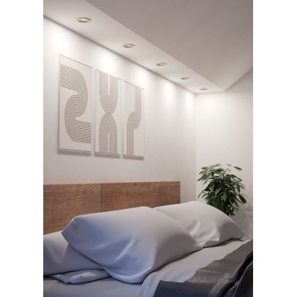 Eglo - LED upotettava kohdevalaisin 1xGU10/4,5W/230V mattakromi