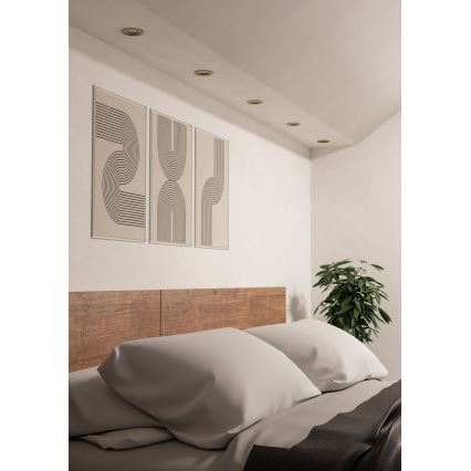 Eglo - LED upotettava kohdevalaisin 1xGU10/4,5W/230V mattakromi