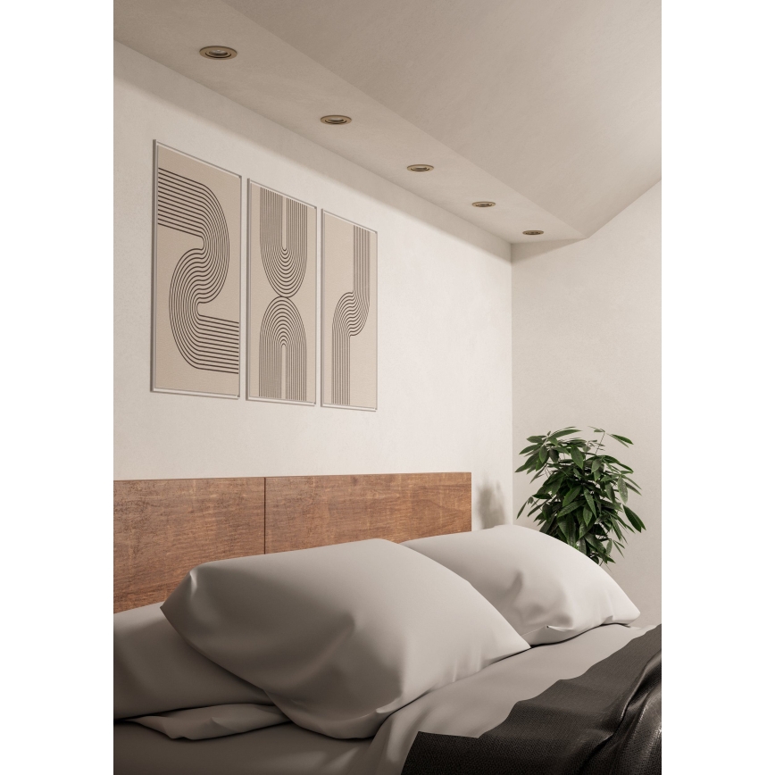 Eglo - LED upotettava kohdevalaisin 1xGU10/4,5W/230V mattakromi