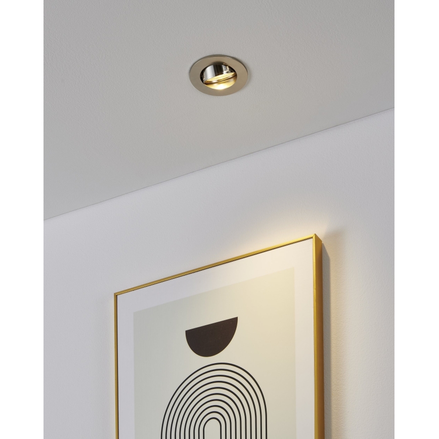 Eglo - 3 kpl LED-upotettava kohdevalaisin 1xGU10/4,5W/230V mattakromi