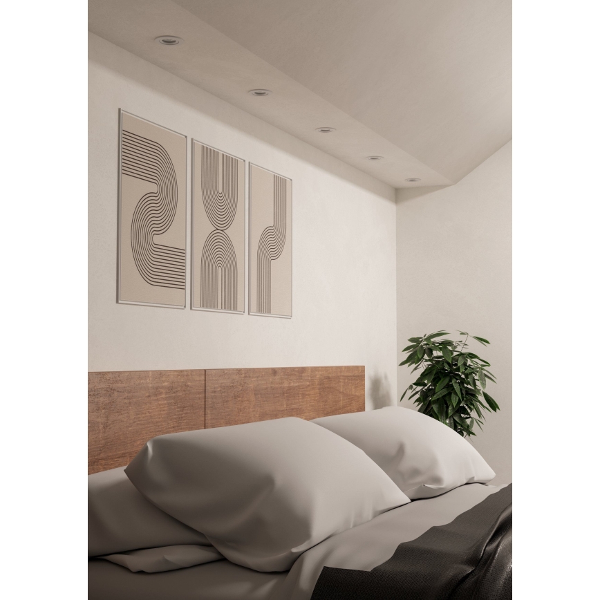 Eglo - LED upotettava kohdevalaisin 1xGU10/4,5W/230V valkoinen