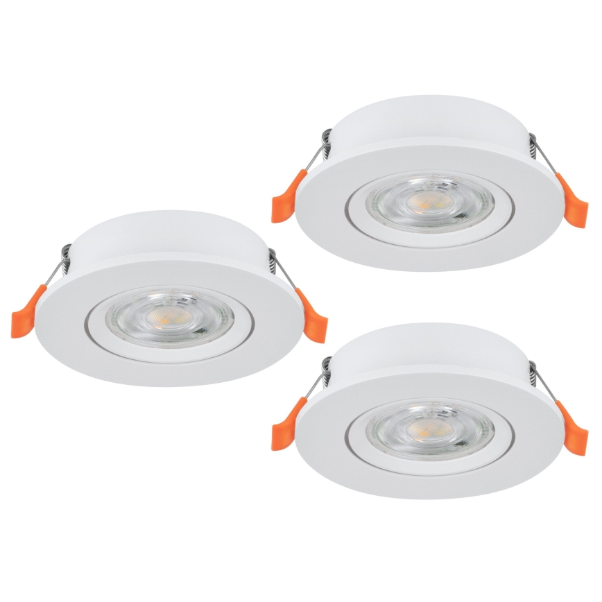 Eglo - SETTI 3x LED upotettava kohdevalaisin LED/4,8W/230V 2700/4000/6500K valkoinen