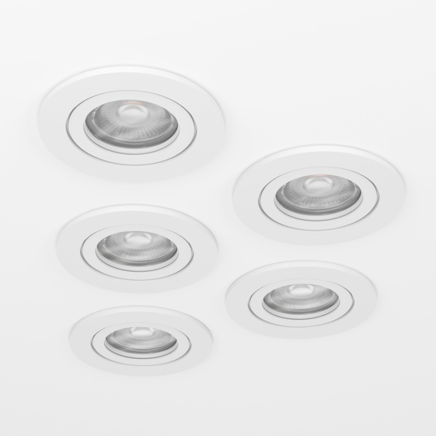 Eglo - Setti 5 kpl upotettavia LED-kohdevalaisimia LED/4,8W/230V 2700/4000/6500K valkoinen