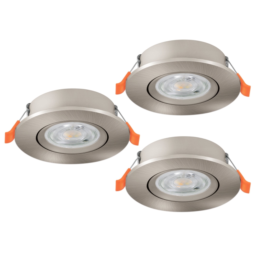 Eglo - SETTI 3x upotettava kohdevalaisin LED/4,8W/230V 2700/4000/6500K mattakromi