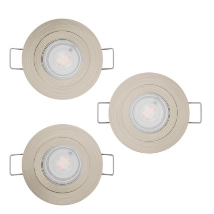 Eglo - SETTI 3x upotettava kohdevalaisin LED/4,8W/230V 2700/4000/6500K mattakromi