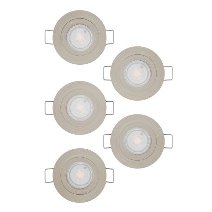 Eglo - 5 kpl LED-upotettavat kohdevalaisimet LED/4,8W/230V 2700/4000/6500K mattakromi