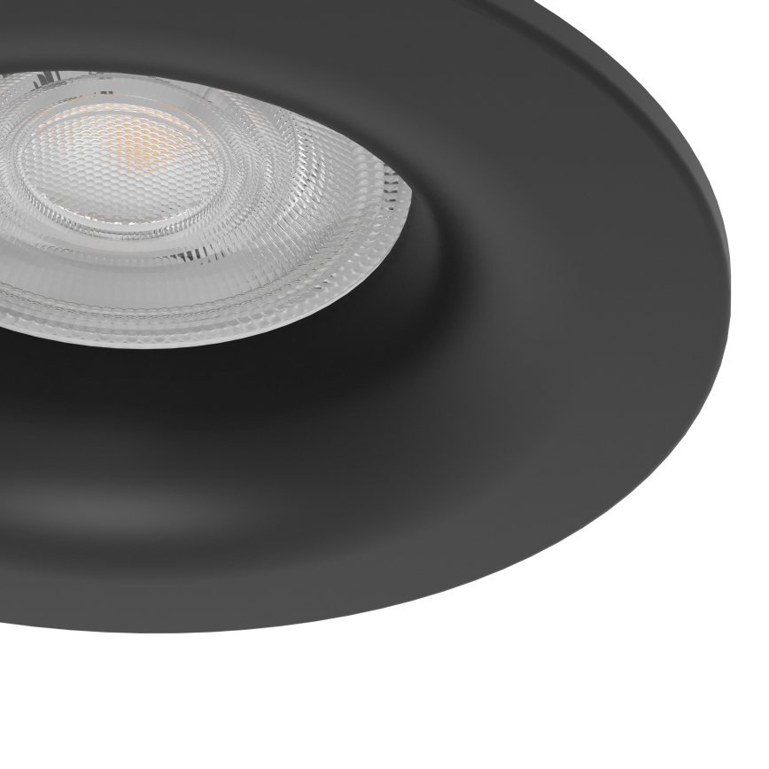 Eglo - Setti 3 kpl: LED-kylpyhuoneen sisäänrakennettavat alasvalaisimet, 4,9 W, 230 V, 2700/4000/6500 K, Ø 8,8 cm, IP65, musta