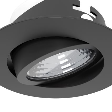 Eglo - 3 kpl himmennettäviä upotettavia LED-alasvaloja LED/6,4W/230V, halkaisija 8,8 cm, musta