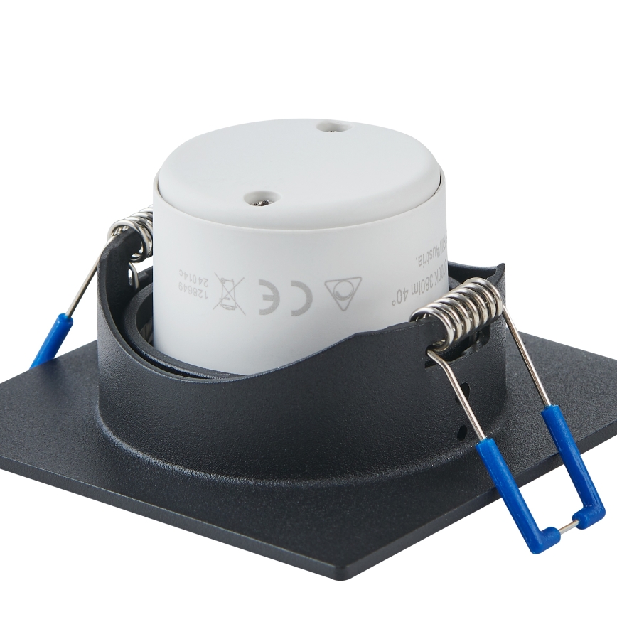 Eglo - 3 kpl setti, himmennettävät LED-uppovalaisimet LED/4,8W/230V 8,8x8,8 cm, musta