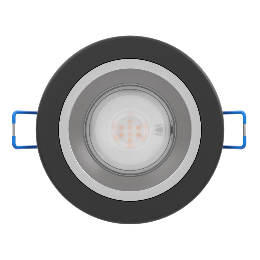 Eglo - Himmennettävä kylpyhuoneen upotettava LED-alasvalo LED/4,8W/230V 2700/4000/6500K IP44 musta