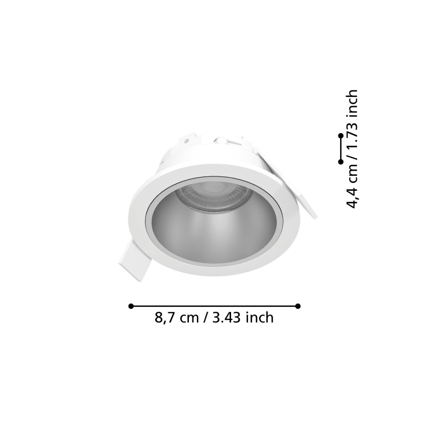 Eglo - LED-himmennettävä kylpyhuoneen upotettava alasvalaisin LED/4,8W/230V 2700/4000/6500K IP44 valkoinen/kultainen