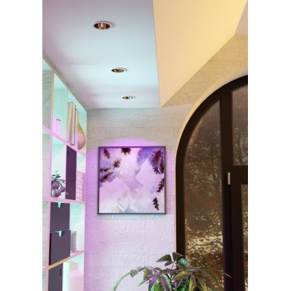 Eglo - LED RGBW himmennettävä kylpyhuoneen upotettava alasvalo LED/4,8W/230V 2700-6500K IP44 valkoinen/kulta