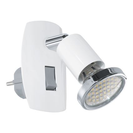 Eglo - LED-pistokkeellinen valaisin 1xGU10/2,8W/230V valkoinen