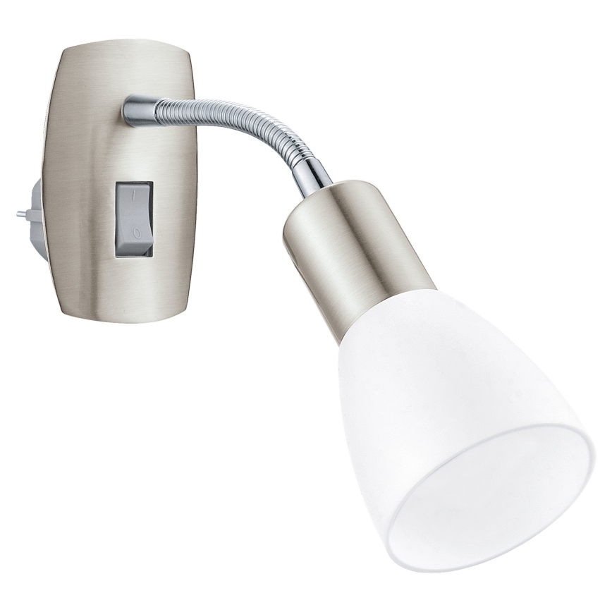 Eglo - pistokkeellinen seinävalaisin 1xE14/5W/230V mattakromi