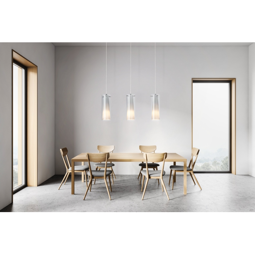 EGLO - Riippuvalaisin 3xE27/60W savunvärinen