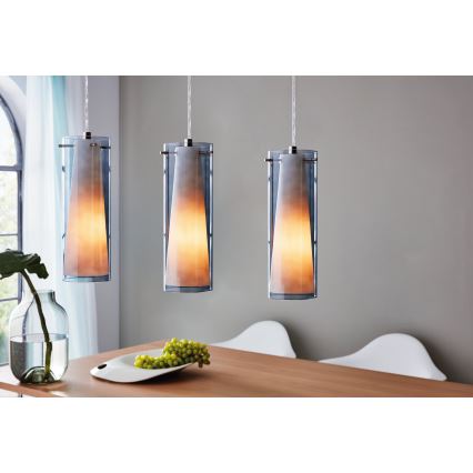 EGLO - Riippuvalaisin 3xE27/60W savunvärinen