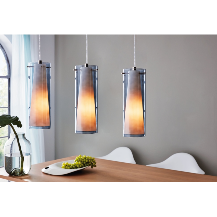 EGLO - Riippuvalaisin 3xE27/60W savunvärinen