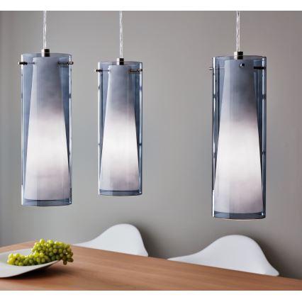 EGLO - Riippuvalaisin 3xE27/60W savunvärinen